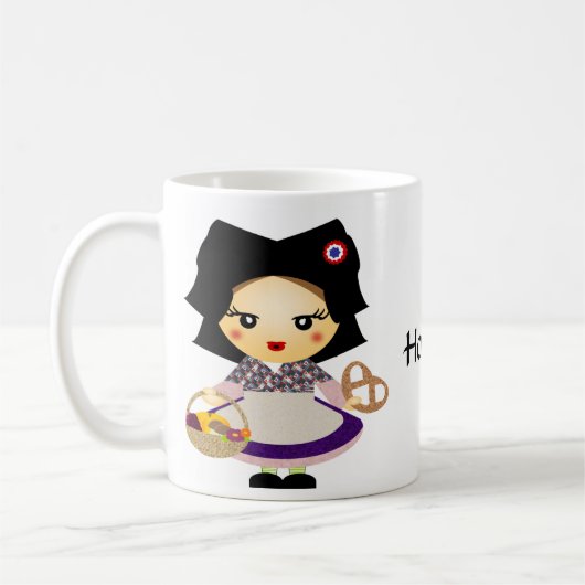 Zierliches fille alsacienne kaffeetasse (Links)