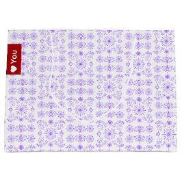 Zierliches Lila Pastell Große Geschenktüte