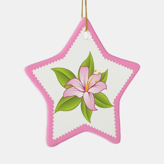 Zierlilie Keramik Ornament (Rechts)