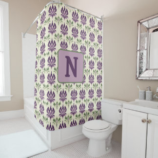 Zierlilie Motif Muster Duschvorhang