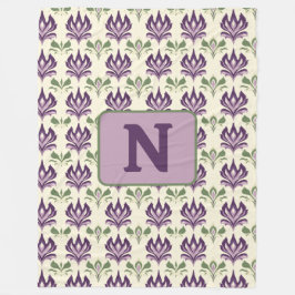 Zierlilie Motif Muster Fleecedecke