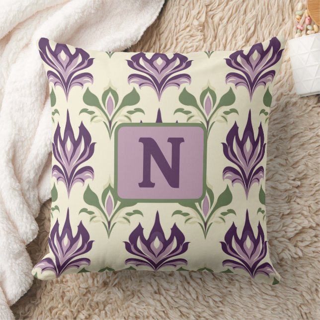 Zierlilie Motif Muster Kissen (Decke)