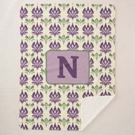 Zierlilie Motif Muster Sherpadecke