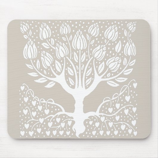 Ziermagnolia Tree von Aubrey Beardsley Mousepad (Vorne)