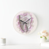 Ziermalerei. Vorlage für Zahnärzte, Zahnärzte Große Wanduhr (Zuhause)