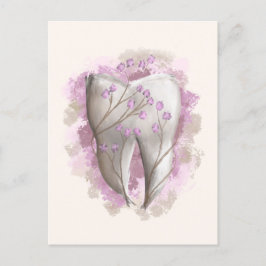 Ziermalerei. Vorlage für Zahnärzte, Zahnärzte Postkarte