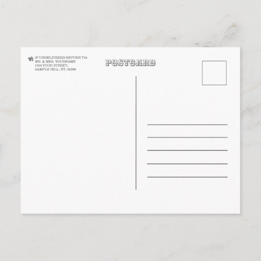 Ziermalerei. Vorlage für Zahnärzte, Zahnärzte Postkarte (Rückseite)