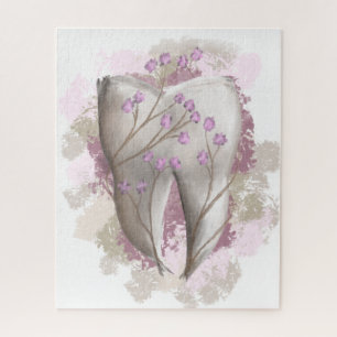 Ziermalerei. Zahnarzt, Zahnarzt, Zahnmedizin. Gesc Puzzle