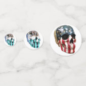 Ziermöwe auf Tischkonfetti Konfetti (Rückseiten)