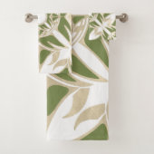 Ziermuster, abstrakt, elegant badhandtuch set (Insitu)