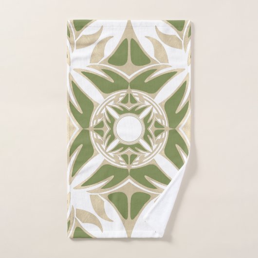 Ziermuster, abstrakt, elegant badhandtuch set (Handtuch)