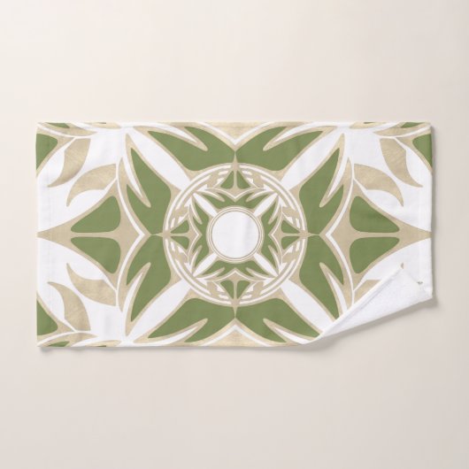 Ziermuster, abstrakt, elegant badhandtuch set (Handtuch)