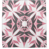 Ziermuster, abstrakt, elegant duschvorhang (Vorderseite)