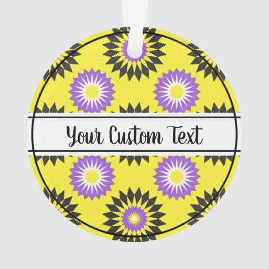 Ziermuster für nicht binäre Blume Ornament (Rückseite)