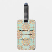 Ziermuster Gepäckanhänger (Rückseite vertikal)