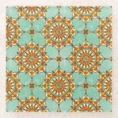 Ziermuster Glasuntersetzer (Vorderseite)