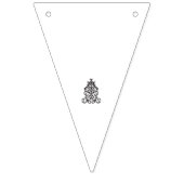 Ziermuster in auffallend schwarz-weiß wimpelkette (Erste Fahne)