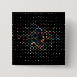 Ziermuster mit kleinen Quadraten Button