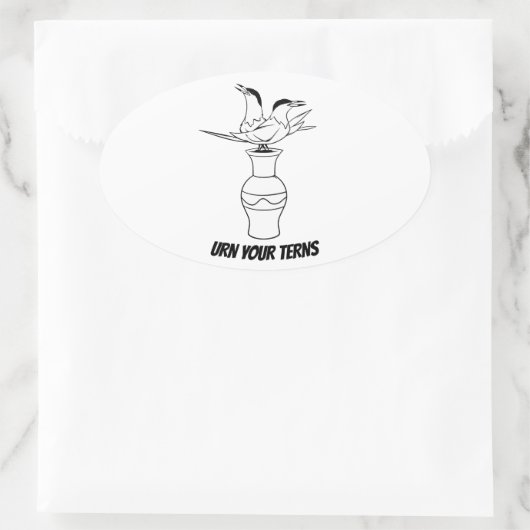 Ziern-Aufkleber Ovaler Aufkleber (Tasche)