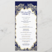 Ziernacht-Blaue und goldene Bezauberung Programm (Vorderseite)