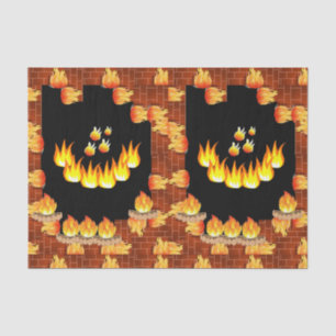 Zierpapier Flamme Seidenpapier