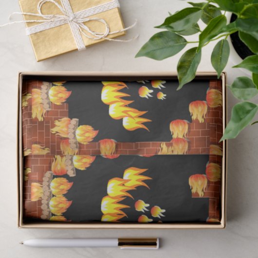 Zierpapier Flamme Seidenpapier (Geschenk)