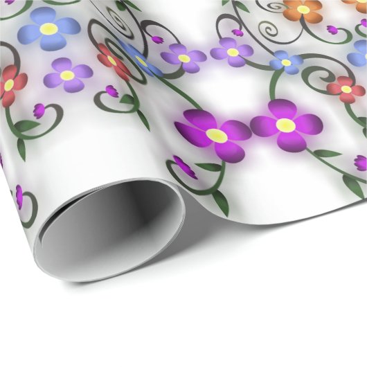 Zierpapier für Blume Geschenkpapier (Rolleneckpunkt)