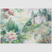 Zierpapier für Florals und Burg Seidenpapier (Vorderseite)