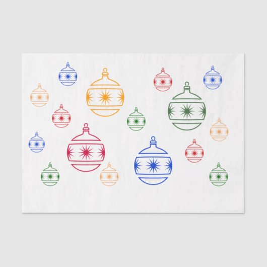 Zierpapier - Weihnachtsschmuck Seidenpapier (Vorderseite)