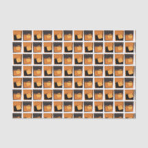 Zierpapier - Whiskey Gläser Gold und Schwarz