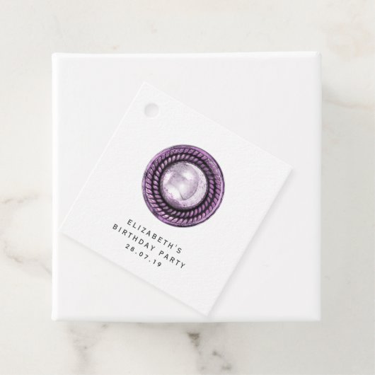 Zierpearen und Spitzen Geschenkanhänger (Beispiel)