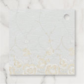 Zierpearen und Spitzen Geschenkanhänger (Rückseite)