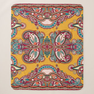 Zierpflanze Paisley: Traditionelle Bandanna Sherpadecke
