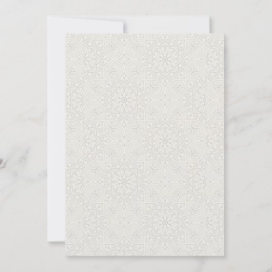 Zierpotte Pflanze Blattwerk Botanische Hochzeit Einladung (Rückseite)