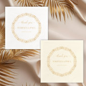 Zierrahmen | Danke, Names Foil Wedding Servietten Mit Folie