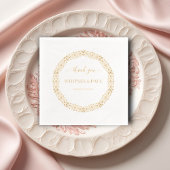 Zierrahmen | Danke, Names Foil Wedding Servietten Mit Folie