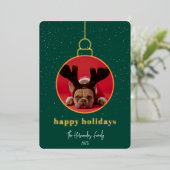 Zierrahmen für Foto Folien Feiertagskarte (Stehend vorne)