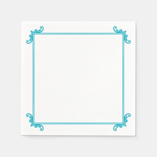 Zierrahmen Napkins Geblüht Serviette (Vorderseite)