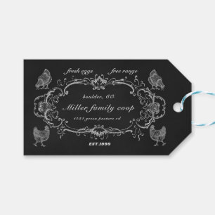 Zierrahmen Vintager Karton Geschenkanhänger