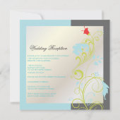 Zierrebe/Aqua blau/grün/grau Einladung (Rückseite)