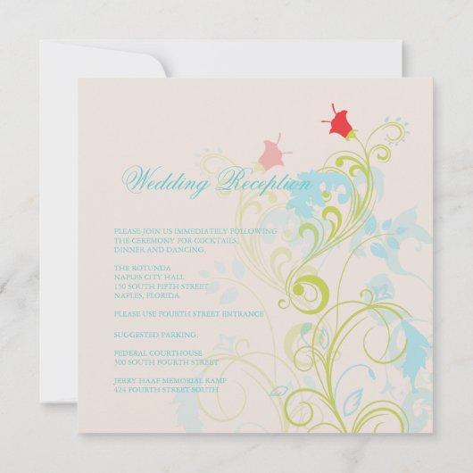 Zierrebe/Aquarelle/Schokolade Einladung (Rückseite)