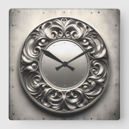 Zierring Quadratische Wanduhr