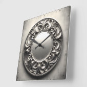 Zierring Quadratische Wanduhr (Winkel)
