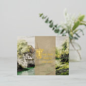 Zierrolle Messe Hochzeit Einladung (Stehend vorne)