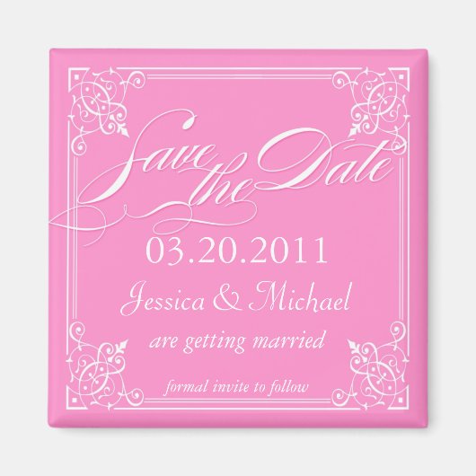 ZierSave the Date Magnet (Vorne)