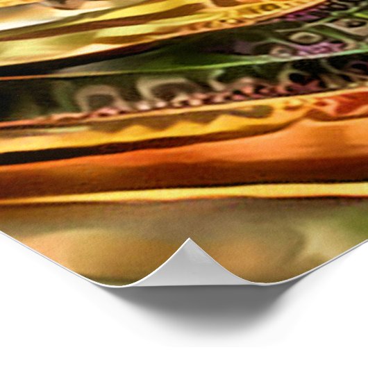 Ziersaxophon Poster (Ecke)