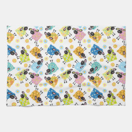 Zierschafe Geschirrtuch