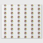 Zierschild für Illinois Geschenkpapier (Flach)