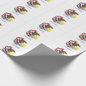Zierschild für Illinois Geschenkpapier (Ecke)