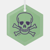 Zierschmuck aus schwarzem Glaß Ornament Aus Glas (Vorderseite)